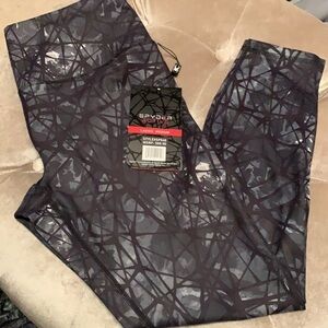 Spyder active compression leggings in grays